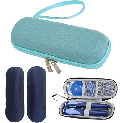 Insulinkühltasche für Reisen – Mit 2 Kühlakkus
