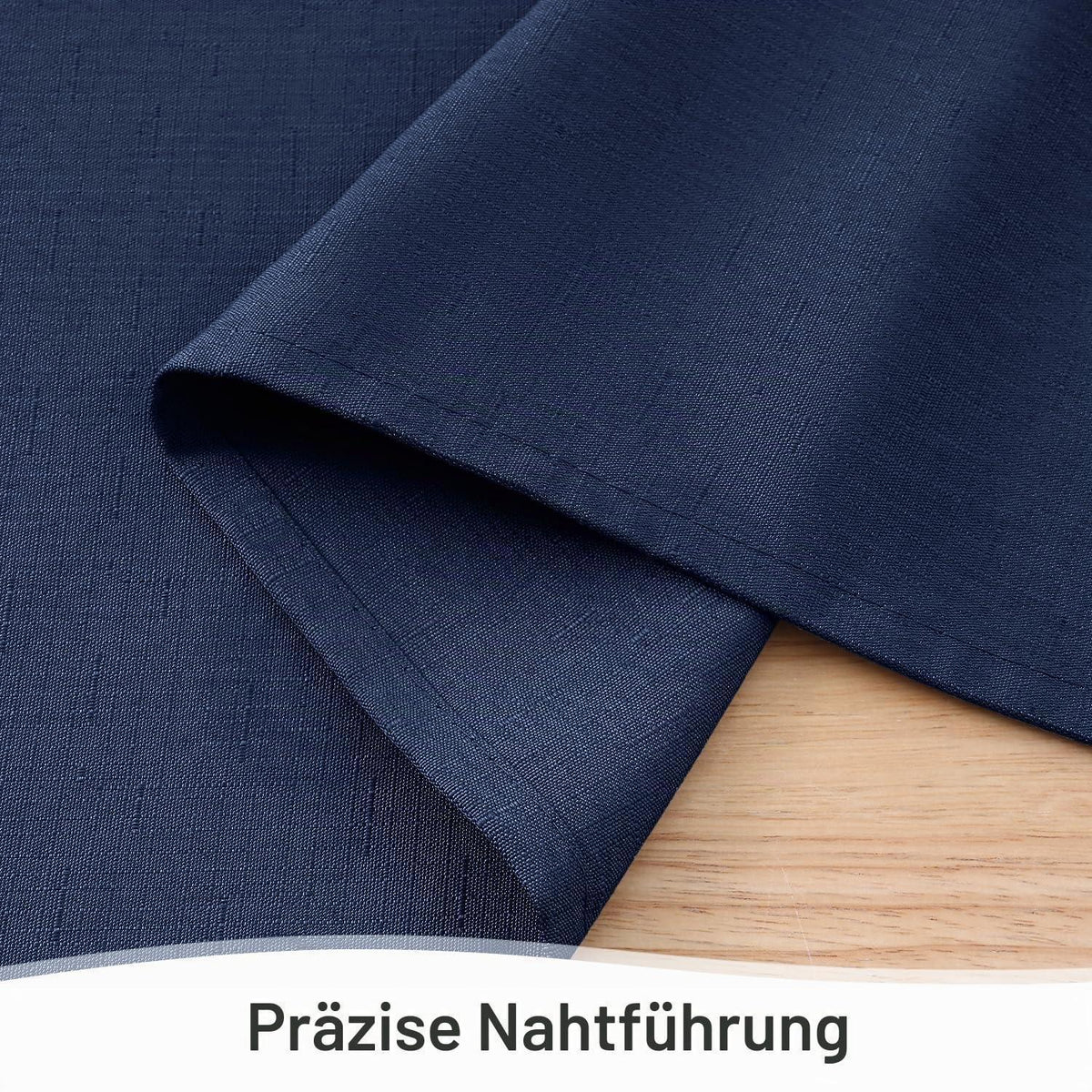 Leinendecke Tischdecke Dunkelblau 140x220cm – Abwaschbar & Elegant
