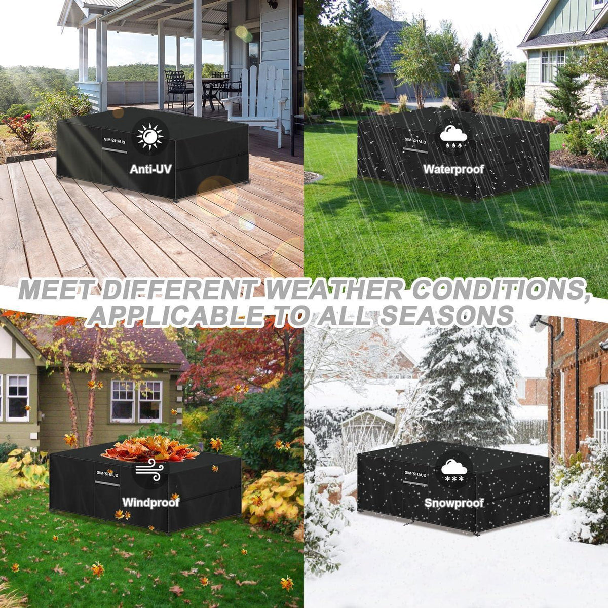 Wasserdichte Gartenmöbel Abdeckung 160x100x75cm