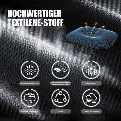 Klappbare Sonnenliege mit 6 cm dicker Matratze aus rostfreiem