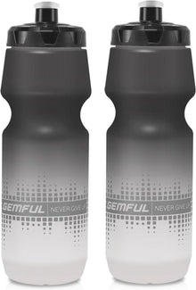 Trinkflasche 2er-Pack 750ml Auslaufsicher BPA-Frei Schwarz