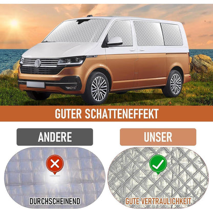 Thermo Jalousien Set VW T4 SWB – 8-teilig, Verdunkelung & Isolierung