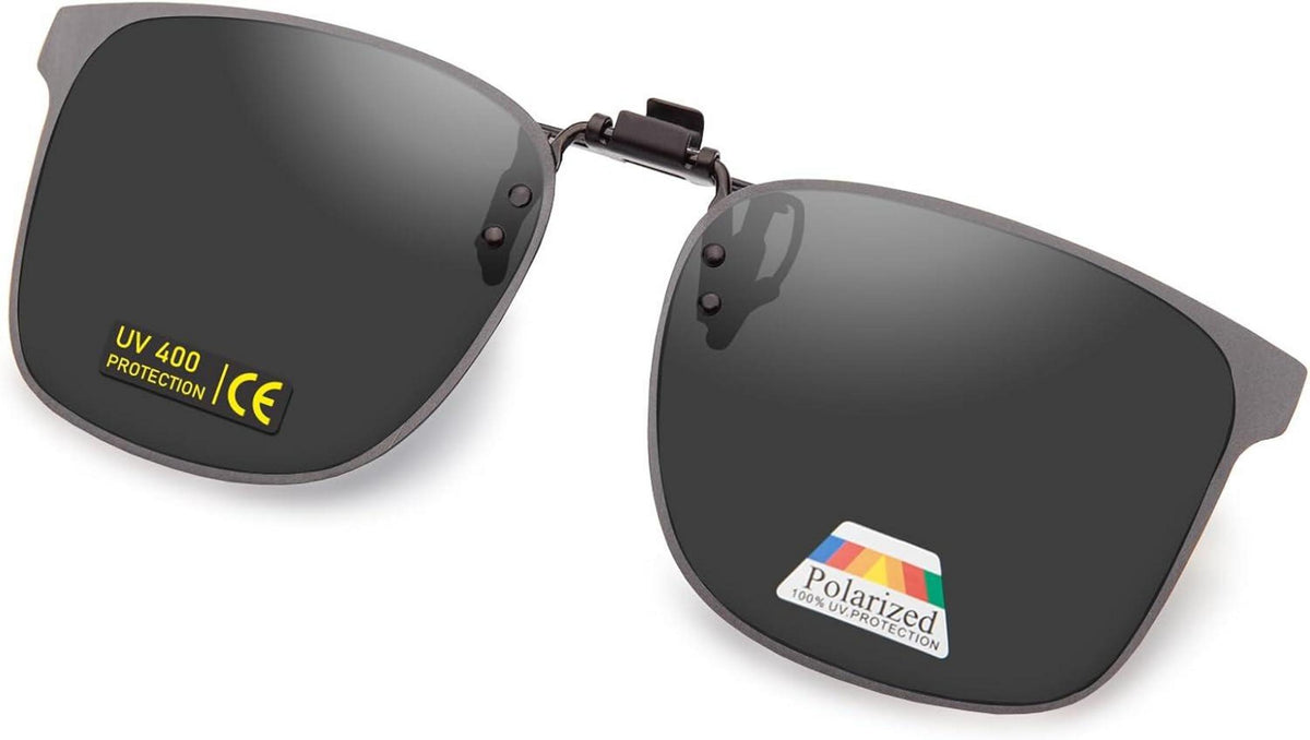 Polarisierte Clip-On Sonnenbrille UV400 Anti-Glare Gläser Edge Design