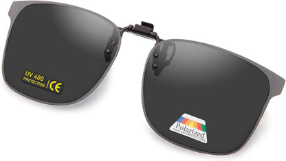 Polarisierte Clip-On Sonnenbrille UV400 Anti-Glare Gläser Edge Design
