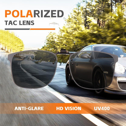 Epavouos Polarisierte Clip-On Sonnenbrille UV400 Anti-Glare Edge Design