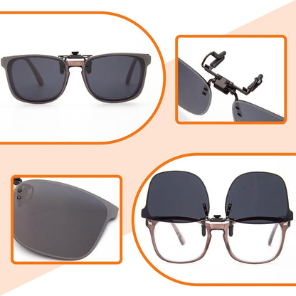 Polarisierte Clip-On Sonnenbrille UV400 Anti-Glare Laser Edge Unisex