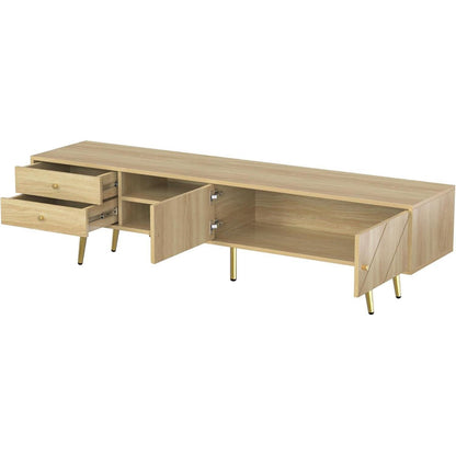 TV-Lowboard 160cm mit Goldfüßen & Stauraum