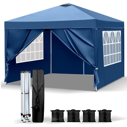 3x3m Pop-up Pavillon mit UV-Schutz & Seitenteilen