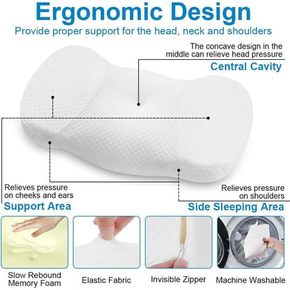 Ergonomisches Memory Foam Kissen für optimalen Schlaf