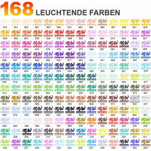 168 Acrylstifte Set – Wasserfest für Steine, Glas & mehr
