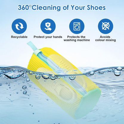Schuhwaschbeutel Waschmaschine 2in1 für alle Schuhe