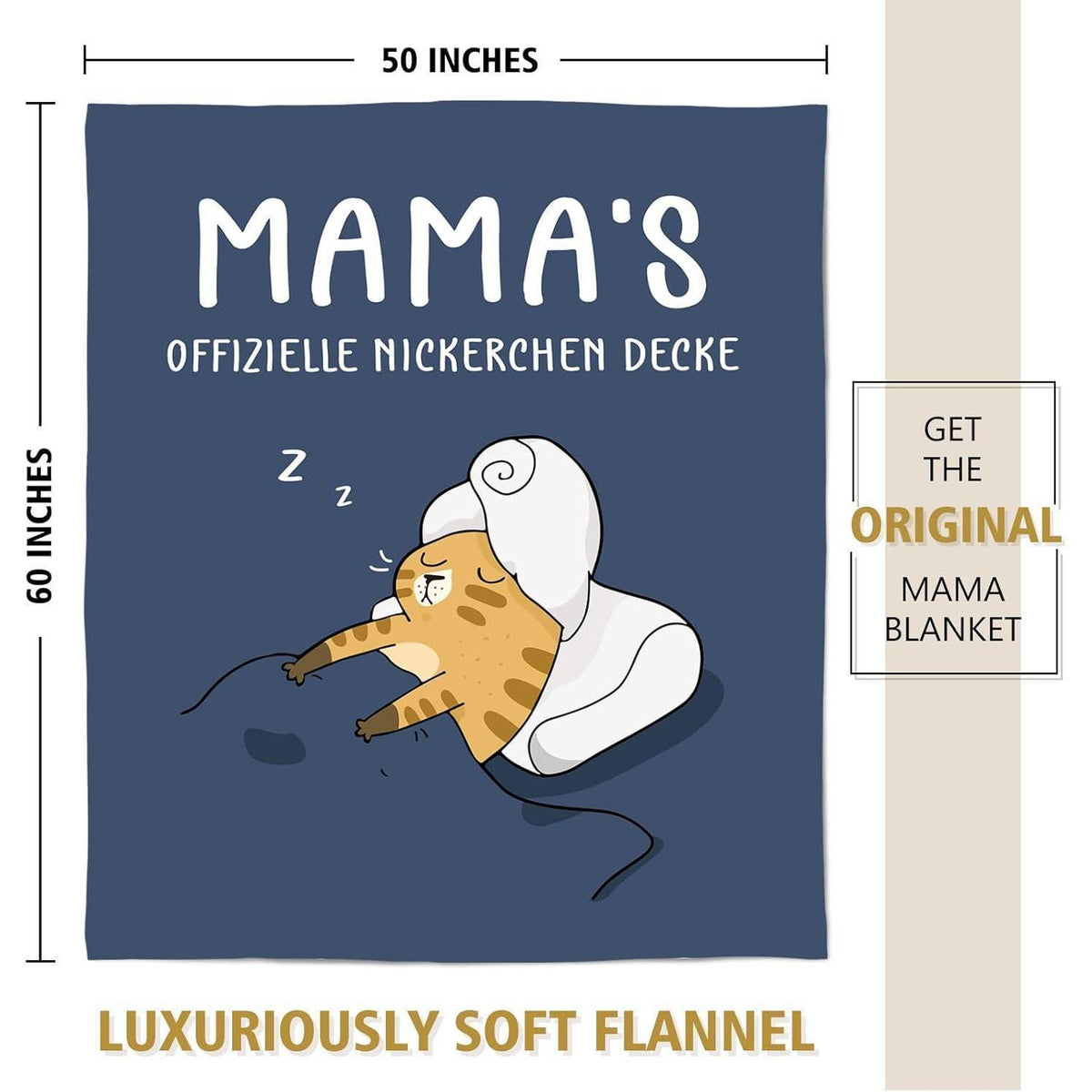 Kuscheldecke für Mama – Weiche Flanelldecke Geschenk für Mütter
