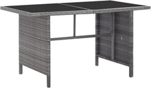 Willood Garten Lounge Set 8 Personen Poly Rattan Grau