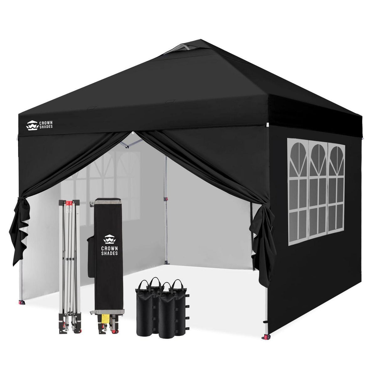 3x3m Faltpavillon wasserdicht mit Seitenwänden & UV-Schutz