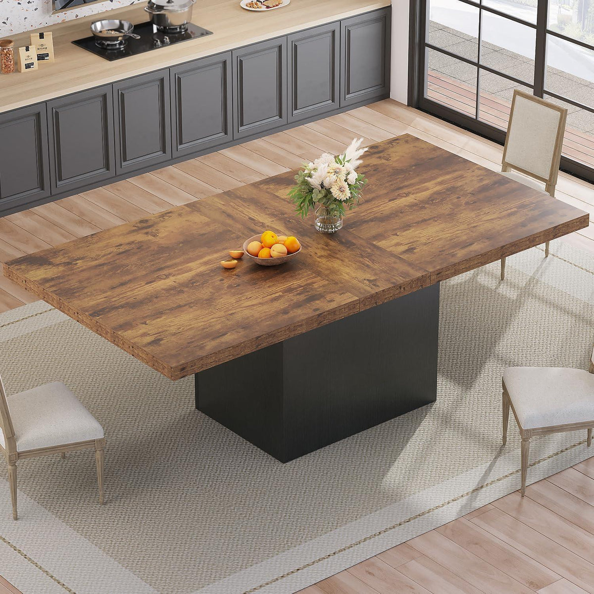 Esstisch Holz Industriell 180cm - Küchentisch für 6-8 Personen