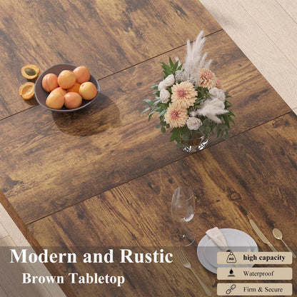 Esstisch Holz Industriell 180cm - Küchentisch für 6-8 Personen