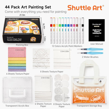 3D Puffy Paint Set für Kinder – 44-teilig zum Basteln & Malen
