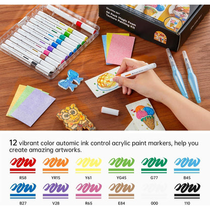 3D Puffy Paint Set für Kinder – 44-teilig zum Basteln & Malen