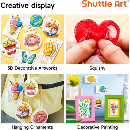 3D Puffy Paint Set für Kinder – 44-teilig zum Basteln & Malen