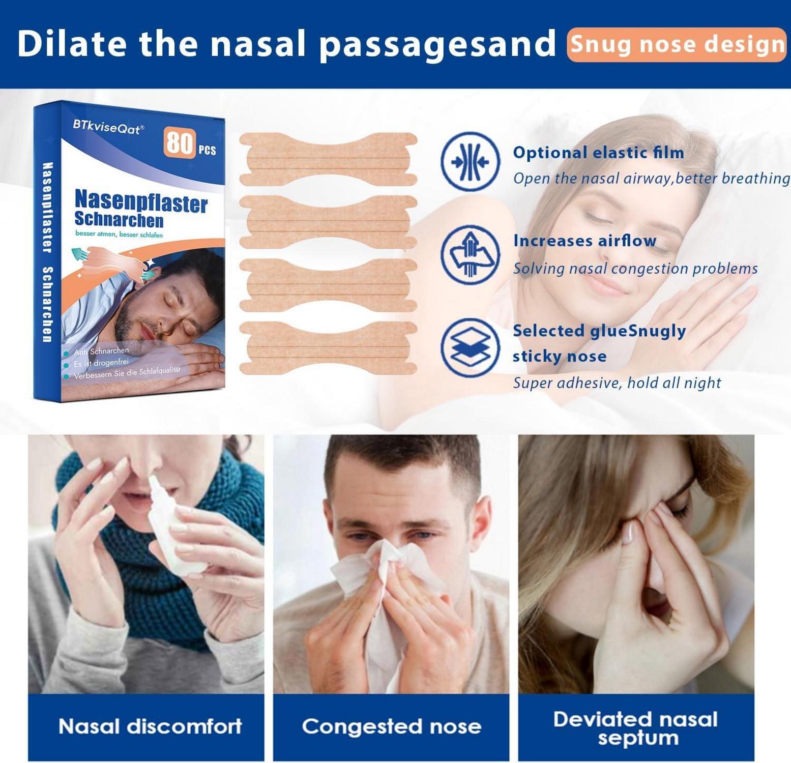 Nasenpflaster Schnarchstopper Nose Strips Anti Snoring Nasenspreizer