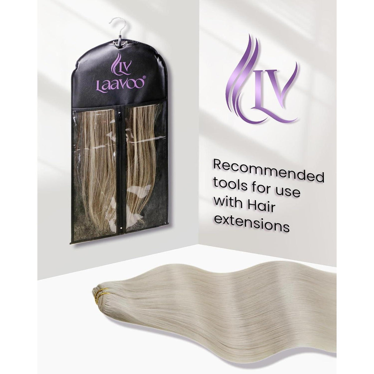Echthaar Clip-in Extensions Blond 35cm – Natürliches Volumen