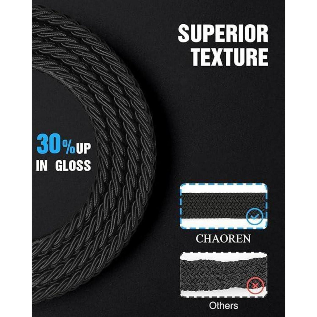 Elastischer Flechtgürtel Herren, Stoff, stufenlos verstellbar, Grau