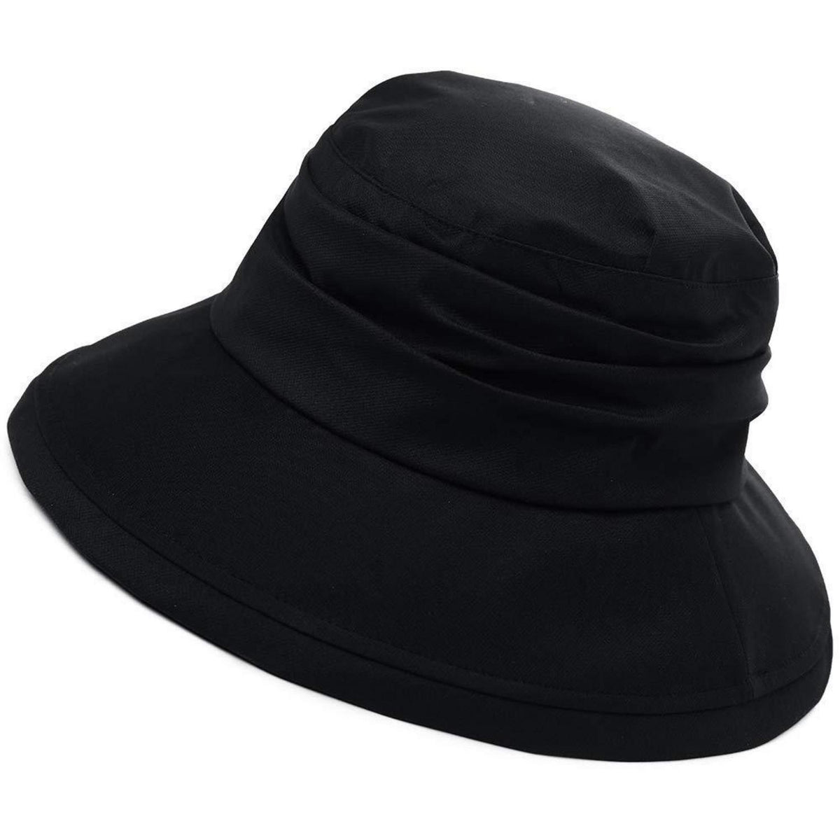 Faltbarer Damen Regenhut wasserdicht mit Kinnband & UPF50+