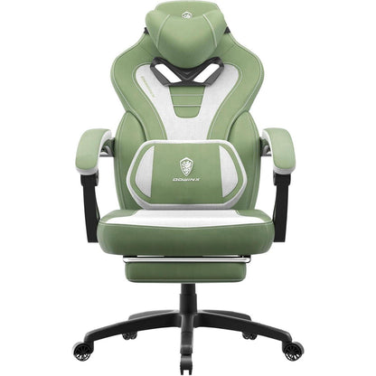 Dowinx Gaming Stuhl mit Massage, Fußstütze, 150 kg