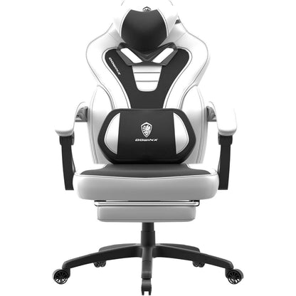 Dowinx Gamingstuhl mit Fußstütze, Massage und ergonomischem