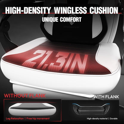 Dowinx Gamingstuhl mit Fußstütze, Massage und ergonomischem