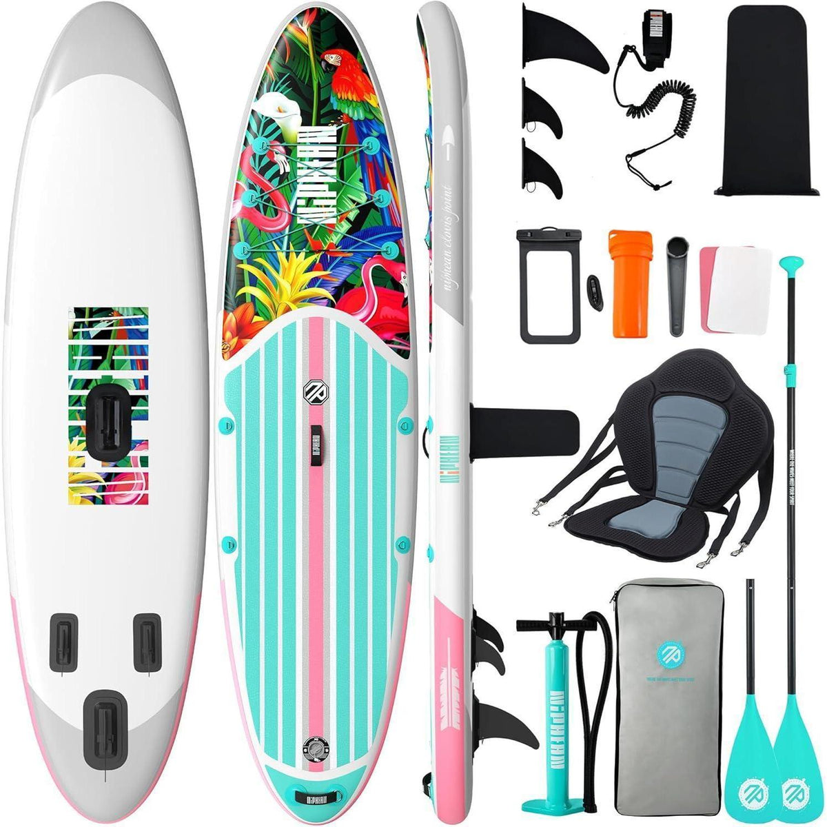Aufblasbares Stand Up Paddle Board für 2 Personen, 320cm, mit Sitz