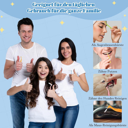 Interdentalbürsten Set 50 Stück L-Form 5 Größen