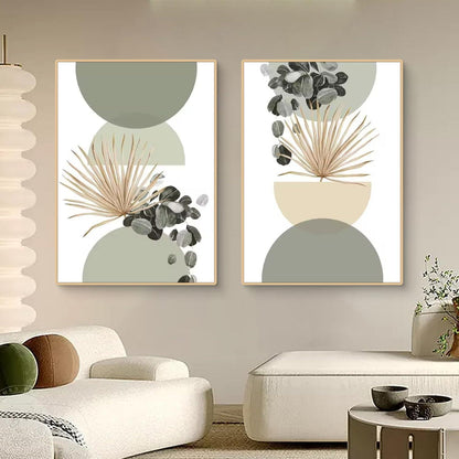 3er Set Boho Poster Grün Pflanzen Wandbilder Wohnzimmer Schlafzimmer