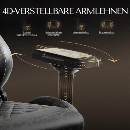 Dowinx Gaming Stuhl Bürostuhl Ergonomischer PC mit Massage