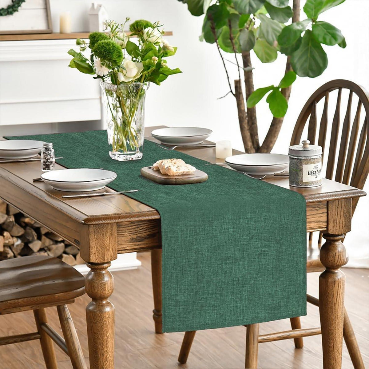 Tischläufer Wald Grün 40x140 cm Polyester