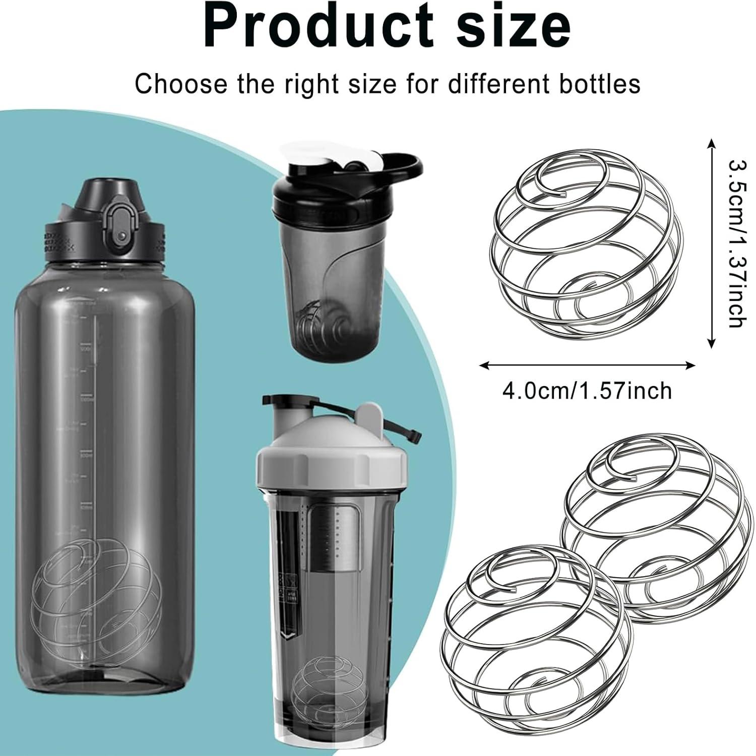 3er Set Edelstahl Protein Shaker Kugeln 40mm, Metall Blender