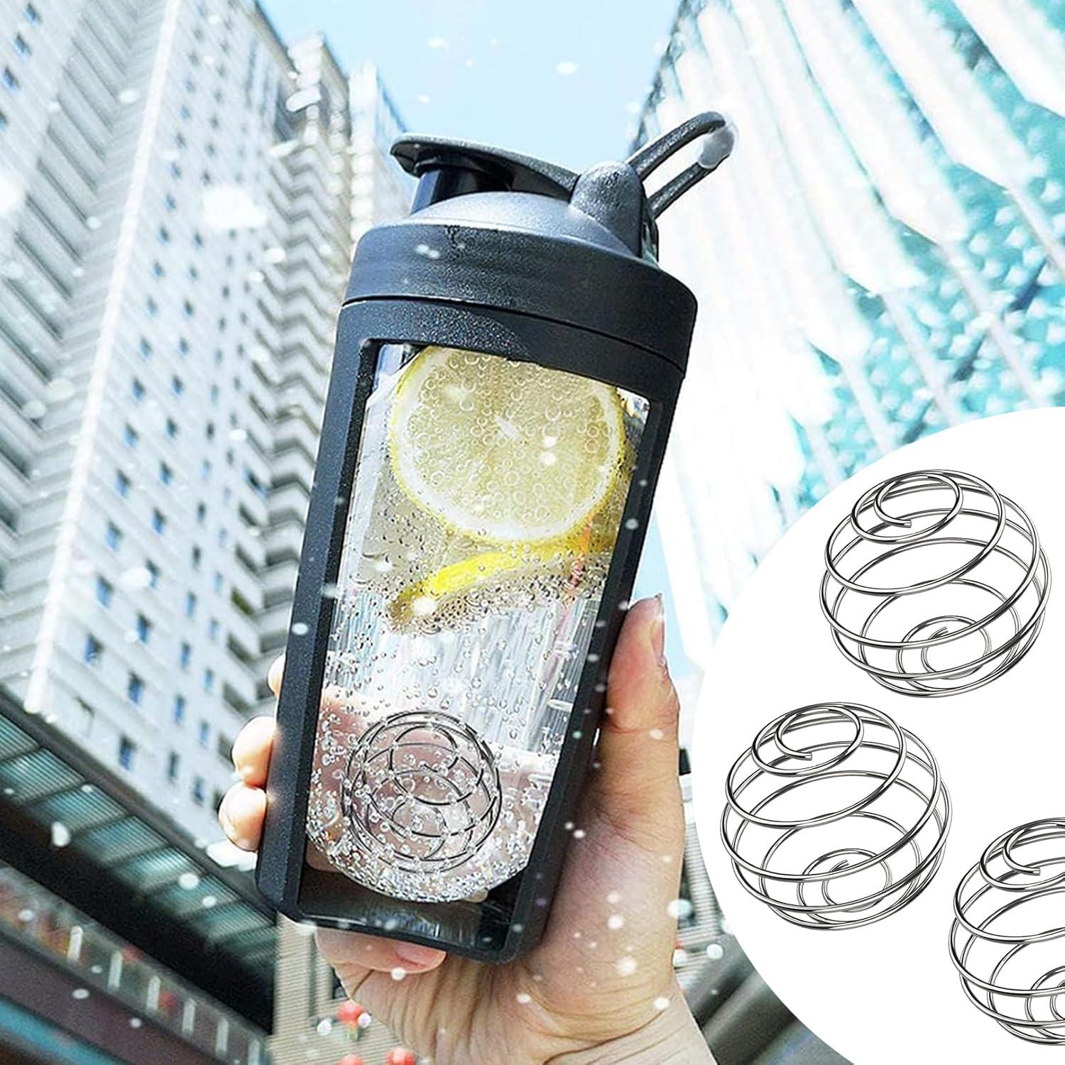 3er Set Edelstahl Protein Shaker Mixer Ball Blender 40mm