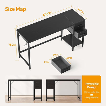 Schreibtisch 120x50x75cm mit 2