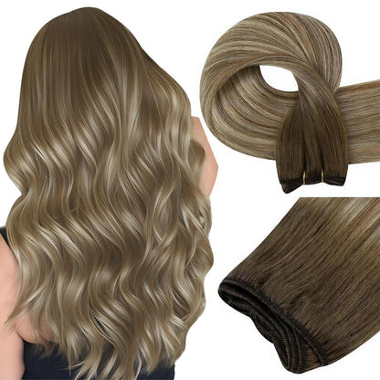Echthaar Tressen Bundles Blond #1000 30/55cm