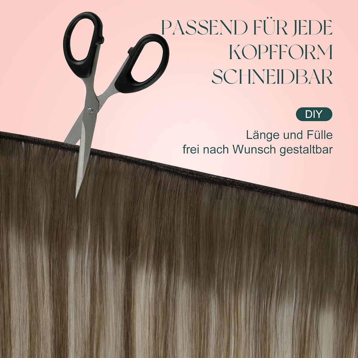 Echthaar Tressen Bundles Blond #1000 30/55cm