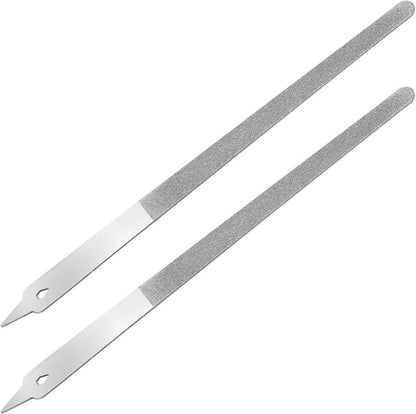 2er Set Nagelfeilen Naturnägel grob-fein aus Edelstahl