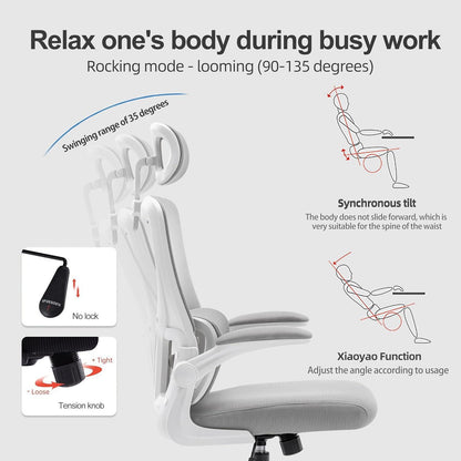 Ergonomischer Bürostuhl mit Schaukelfunktion und Armlehne