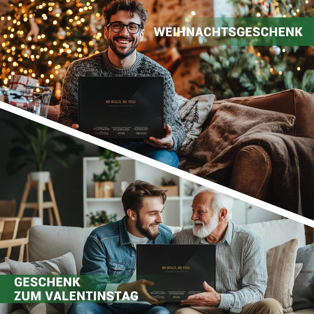 Herren Duschset 10tlg. | Bartpflege & SPA Geschenkset Zedernholz