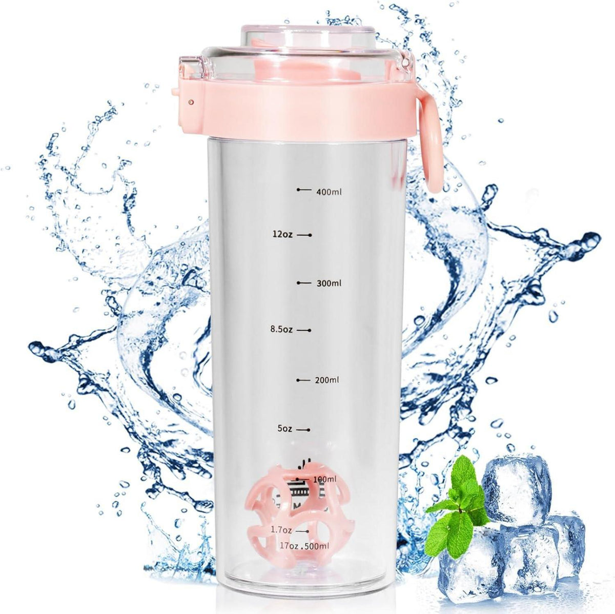 Proteinshaker 500ml für Fitness Eiweiß Shakes - Auslaufsicher