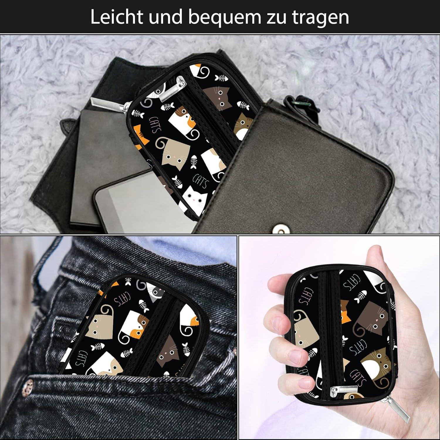 Tablettenbox 7 Tage Pillendose Reißverschluss Stofftasche