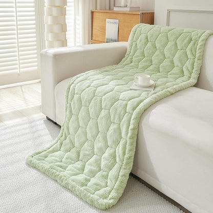 Rutschfester Sofaüberzug Grün 70x210cm – Dicke Flanellqualität