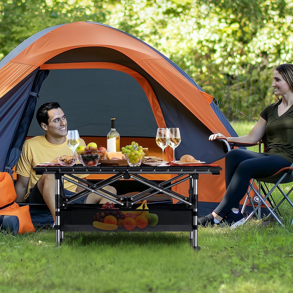 Klapptisch Camping 82x40cm 2-fach höhenverstellbar mit Tasche