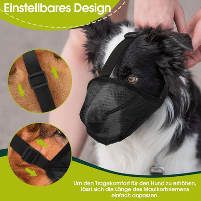 Hundemaulkorb Mittel – Atmungsaktiv & Verstellbar