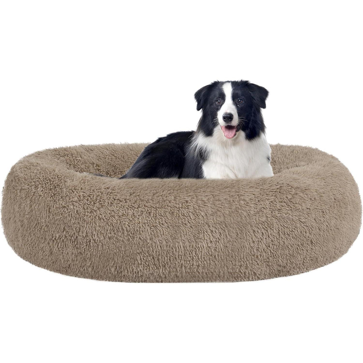 Orthopädisches Hundebett rund, 90 cm, Kamelbraun