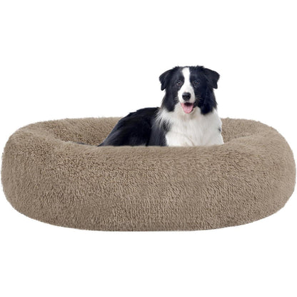 Orthopädisches Hundebett rund, 90 cm, Kamelbraun
